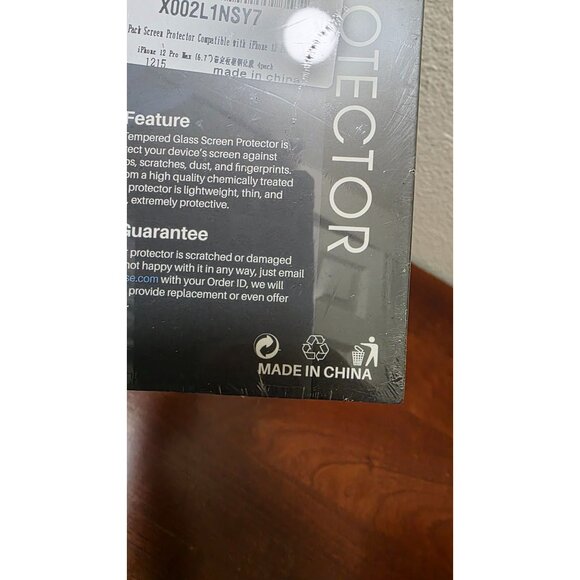 NWT LK Premium Tempered Glass Screen Protector For iPhone 12 Pro Max 4-Pack Clea - Picture 4 of 6